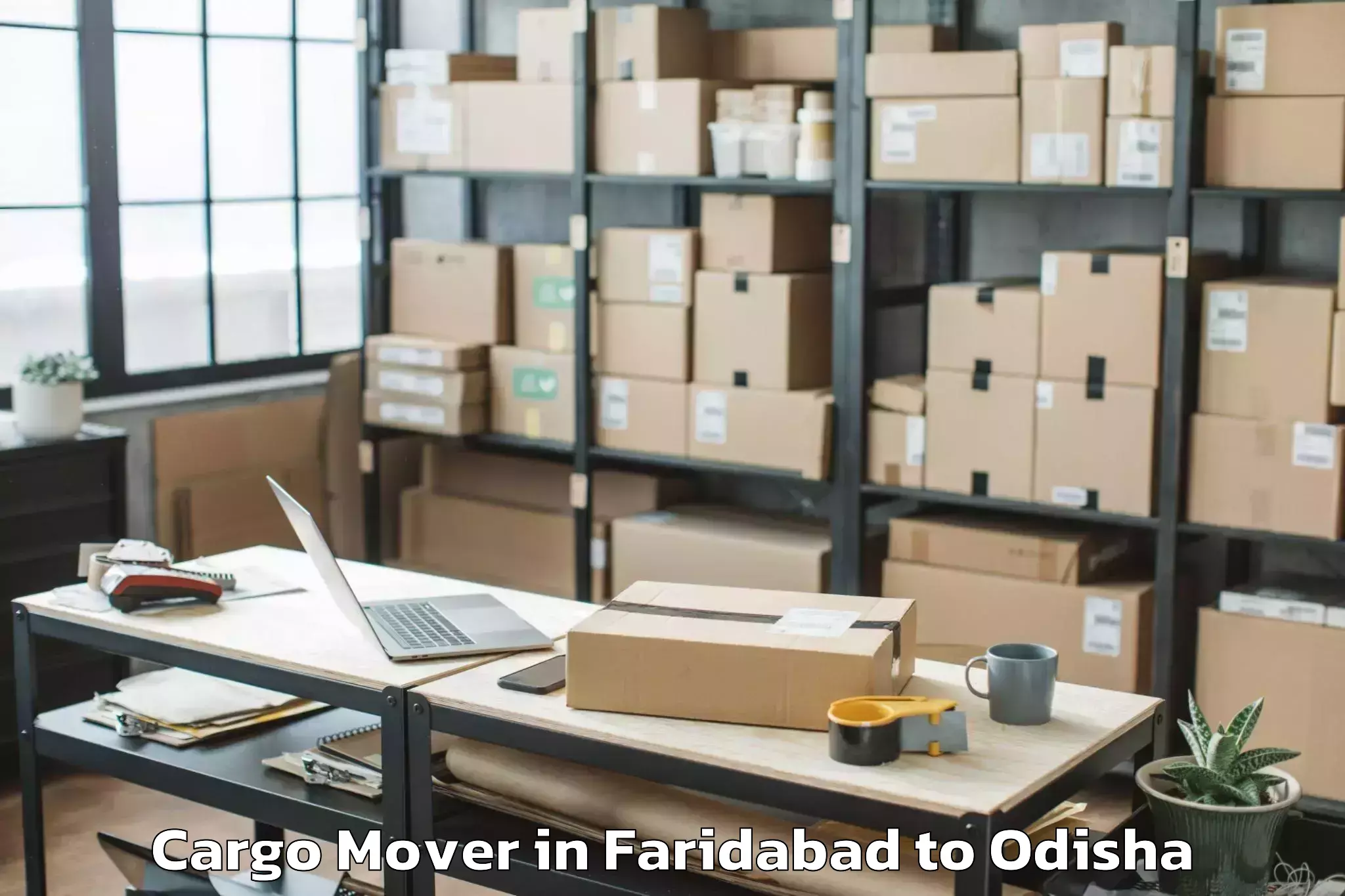 Hassle-Free Faridabad to Brajarajnagar Cargo Mover